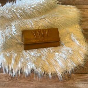 COACH | Soho Pleated leather Tri-Fold Wallet | Mustard